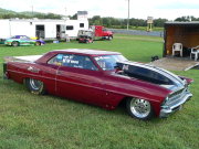 Maroon NOVA Drag Car